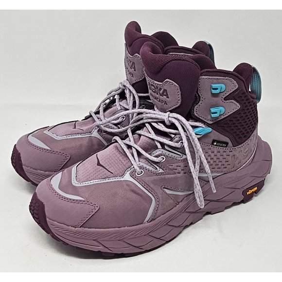 NEW! HOKA Anacapa Mid GTX Hiker Womens Boot 9B US‎ ElderberryGrape - Picture 1 of 13